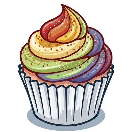 Cupcake multicolor